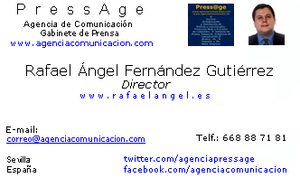 Rafael ngel Fernndez Gutirrez. Periodista. Director de PressAge: Agencia de Comunicacin y Gabinete de Prensa
