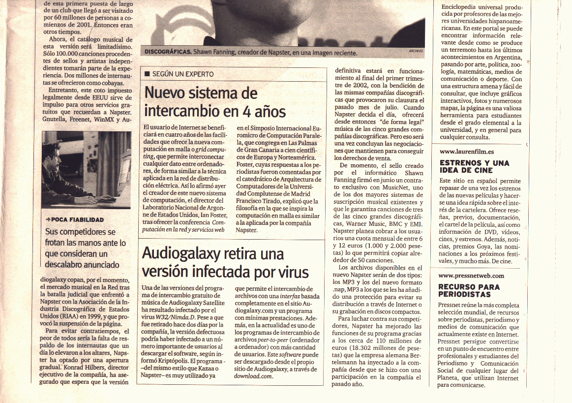 Diario de Sevilla (13-01-2002) B / Pulse Aqu para Visitar su Web