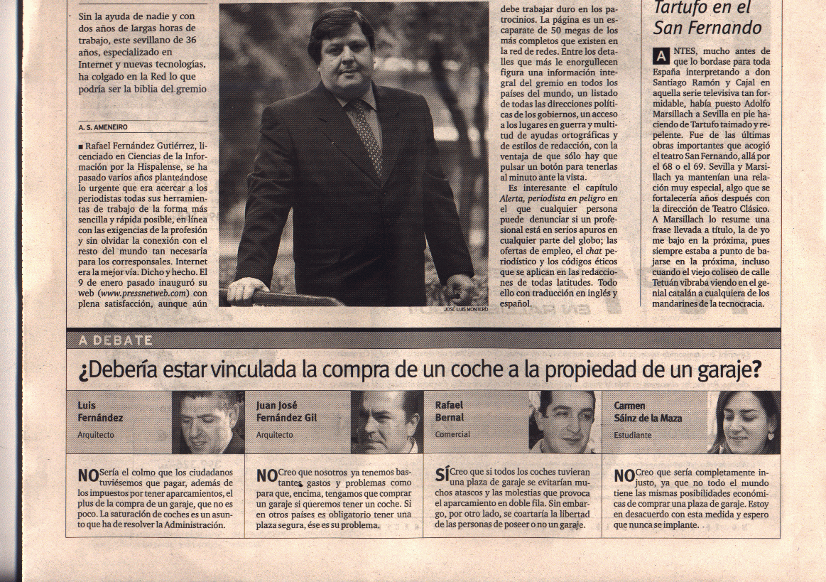 Diario de Sevilla (23-01-2002) B / Pulse Aquí para Visitar su Web