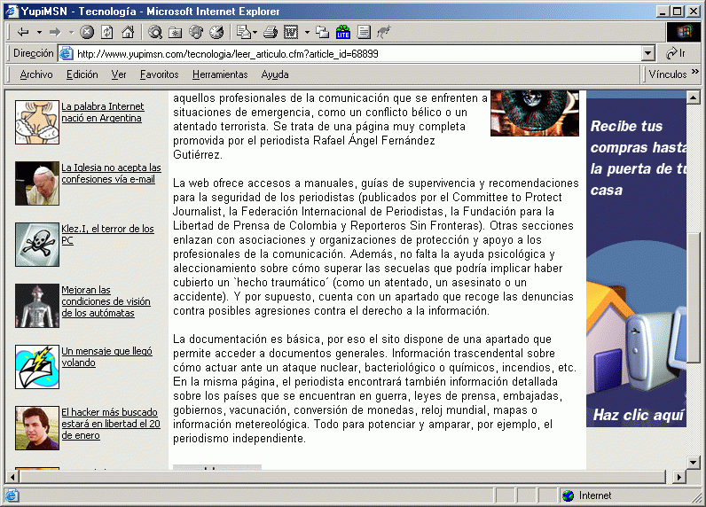 Yupi MSN (B) (20-03-2003) / Pulse Aquí para Visitar su Web