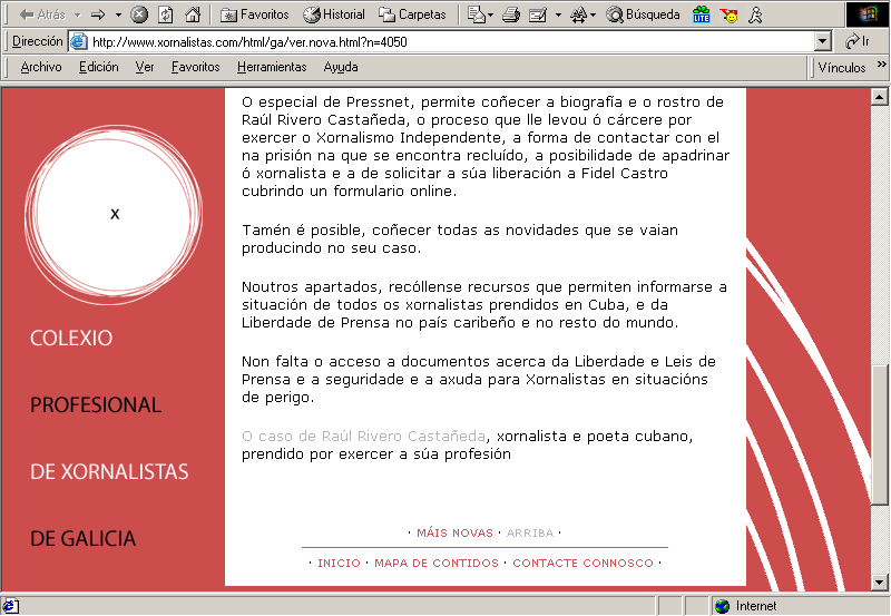 Colexio Xornalistas: As Nosas Novas (C) (19-01-2004)&nbsp;/ Pulse Aqu� para Visitar su Web