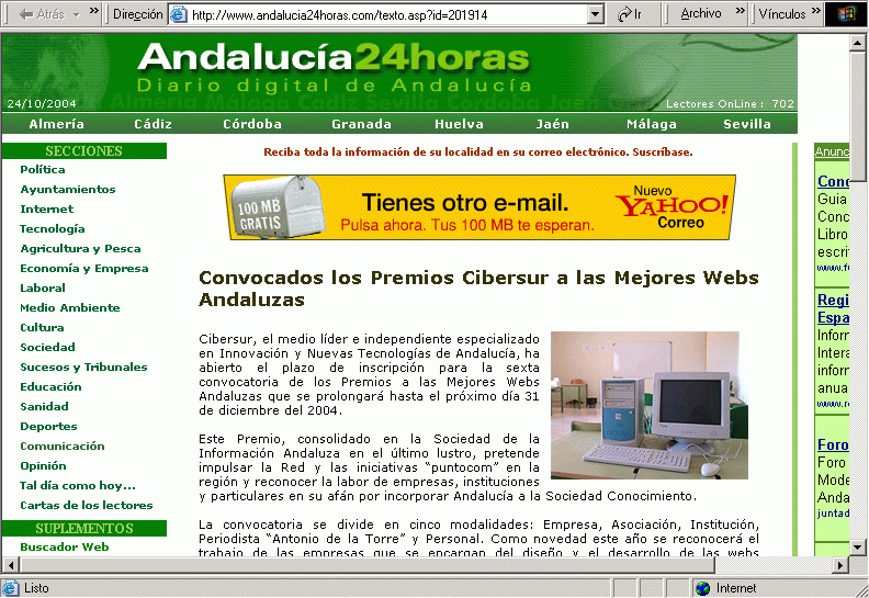 Andaluca 24 Horas (20-10-2004) A / Pulse Aqu para Visitar su Web
