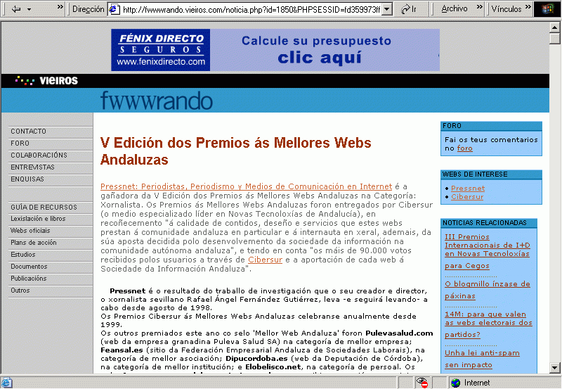fwwwrando Vieiros (18-05-2004) (A) / Pulse Aqu para Visitar su Web